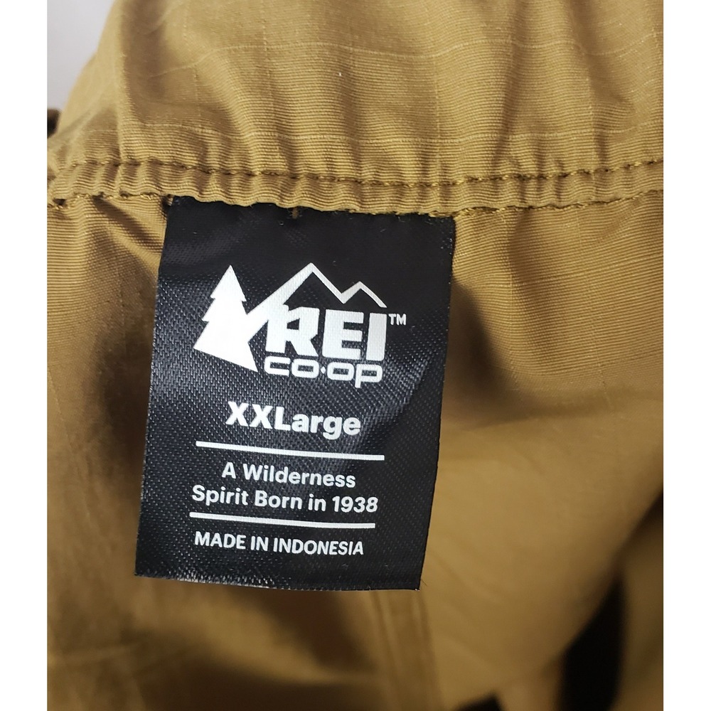 REI Co-Op Shorts Mens Trailmade Amphib Mens XXL Oak Brown Ripstop Belt Gorpcore - Picture 4 of 13